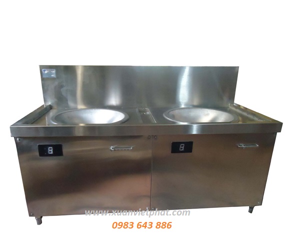 Bếp từ công nghiệp 2 lò lõm liền