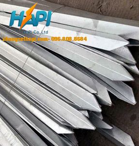 Cọc tiếp địa thép mạ kẽm V63x63x6mm