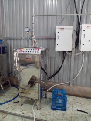Lò hơi điện vỏ inox 100kw