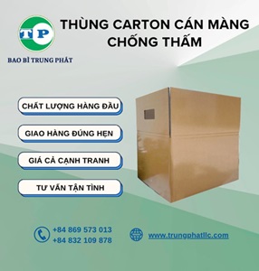 Thùng Carton Cán Màng Chống Thấm
