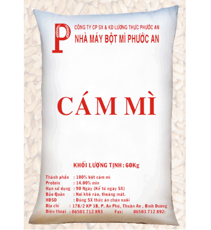 Bột mì sản xuất thức ăn thủy sản