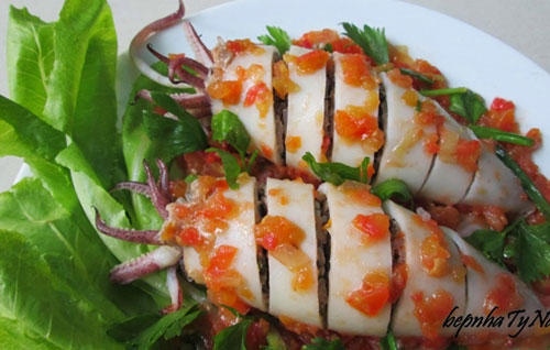 Thực đơn từ tôm mực