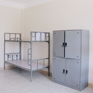 Giường Sắt 2 Tầng Có Bàn Học Cho Học Sinh, Sinh Viên