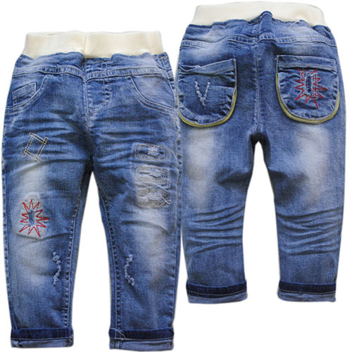 May gia công quần jeans trẻ em