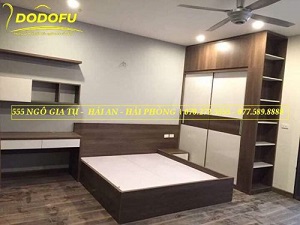 Com bo giường - tủ cánh lùa