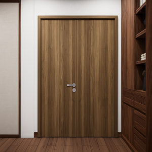 Cửa Gỗ Chống Cháy 2 Cánh Cân