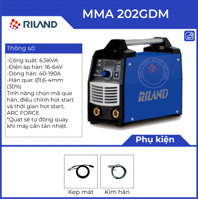 Máy hàn Riland Mma 202GDM