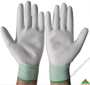 Găng Tay Sợi Polyester PU Phủ Lòng Bàn Tay