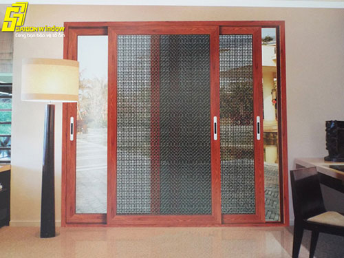 Cửa lưới lùa chống trộm nhôm Xingfa
