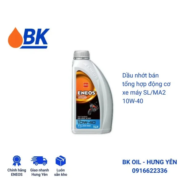 Dầu xe máy Eneos SL/MA2 10W-40