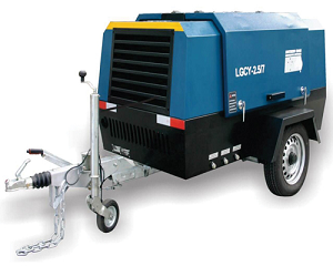 Máy Nén Khí Di Động Động Cơ Dầu Một Cấp Nén