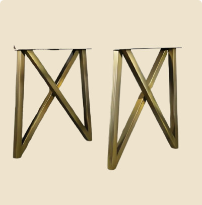 Chân bàn inox mạ vàng