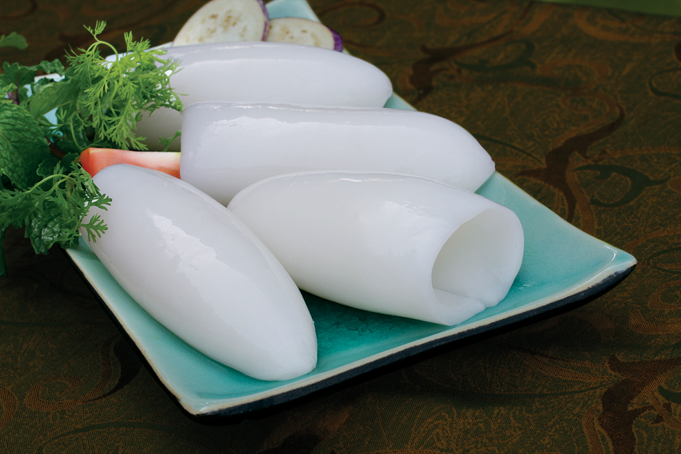 Mực nang sushi cuộn
