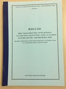 Giấy Phép Khai Thác Nước Dưới Đất