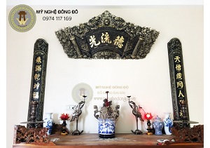 Cuốn Thư Câu Đối Giả Cổ