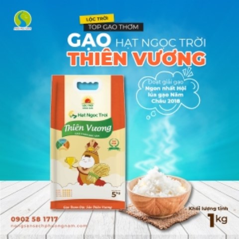 Gạo hạt ngọc trời Thiên Vương