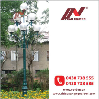 Cột đèn sân vườn