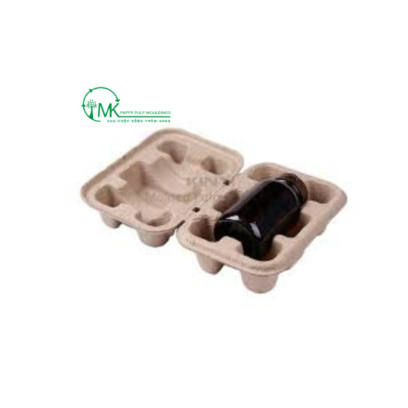 Khay giấy đựng lọ thuốc