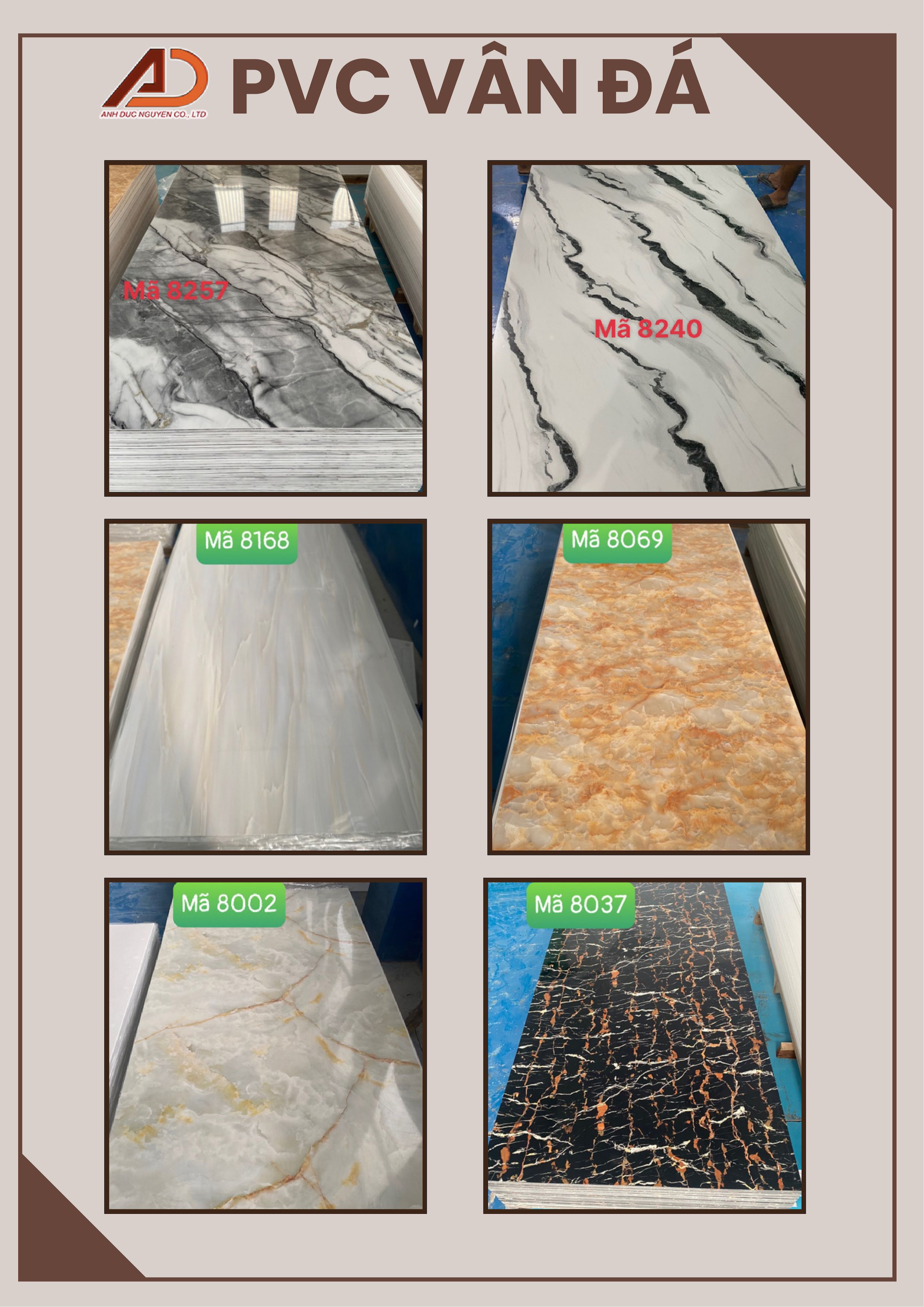 Tấm PVC vân đá