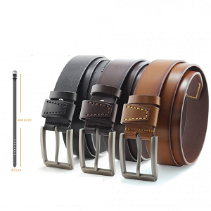 Nịt Nam Da Bò Đầu Khóa Kim KM-S03