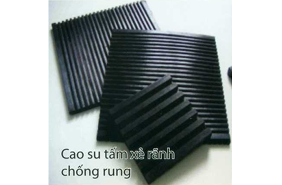 Cao su xẻ rãnh chống rung