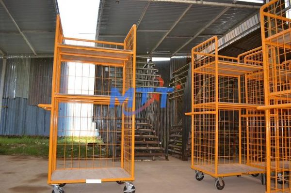 Xe đẩy lồng thép