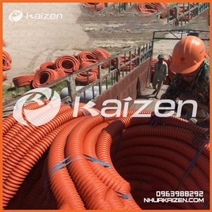 Ống Xoắn Cam HDPE