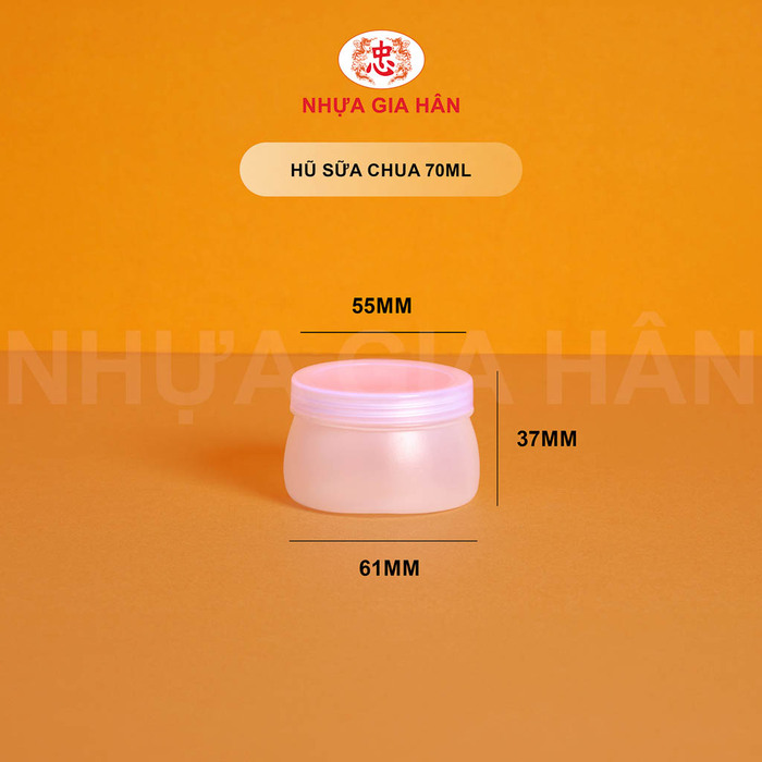 Hũ sữa chua nhựa HDPE 70ml