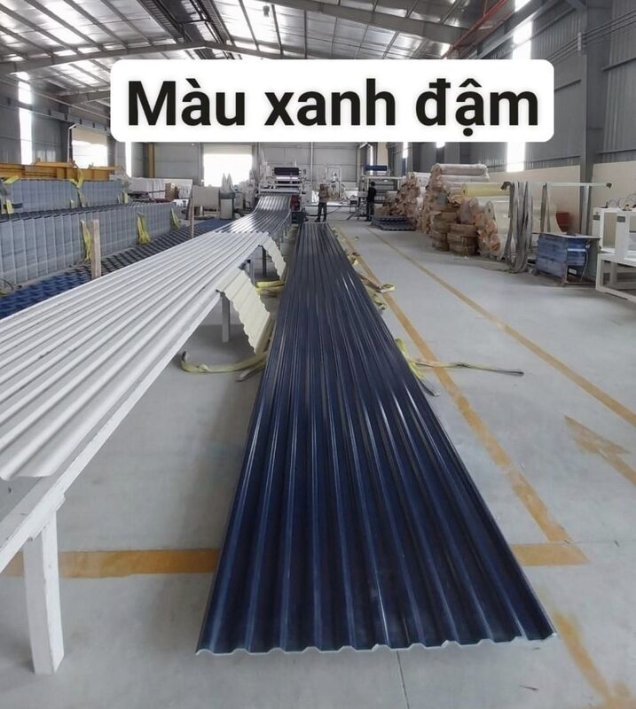 Tôn nhựa màu xanh dương