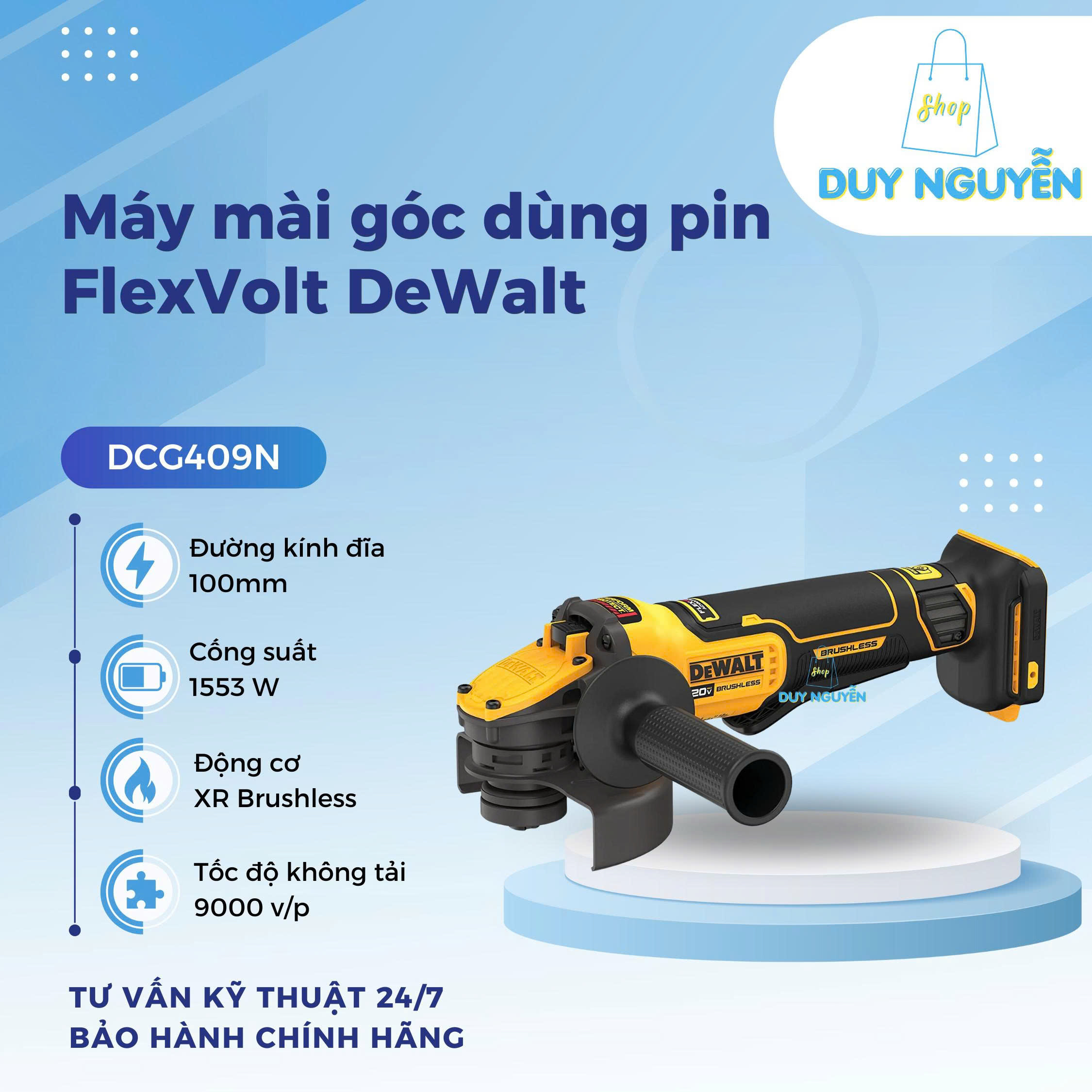 Máy mài góc dùng pin