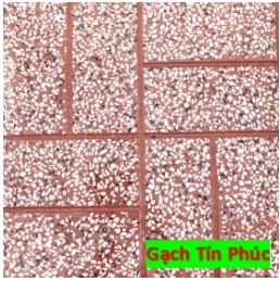 Gạch Terrazzo 8 ô đỏ