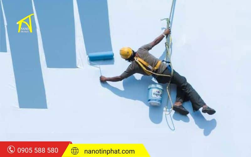 Thi công chống thấm tường ngoài trời