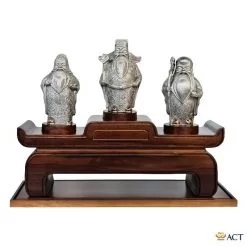 Tượng tam đa pewter mạ vàng 24k