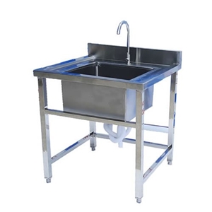 Chậu Rửa Inox Công Nghiệp 1 Hố Chậu