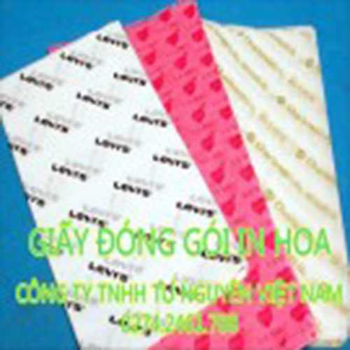 Giấy đóng gói in hoa