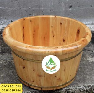 Chậu gỗ ngâm chân không hạt