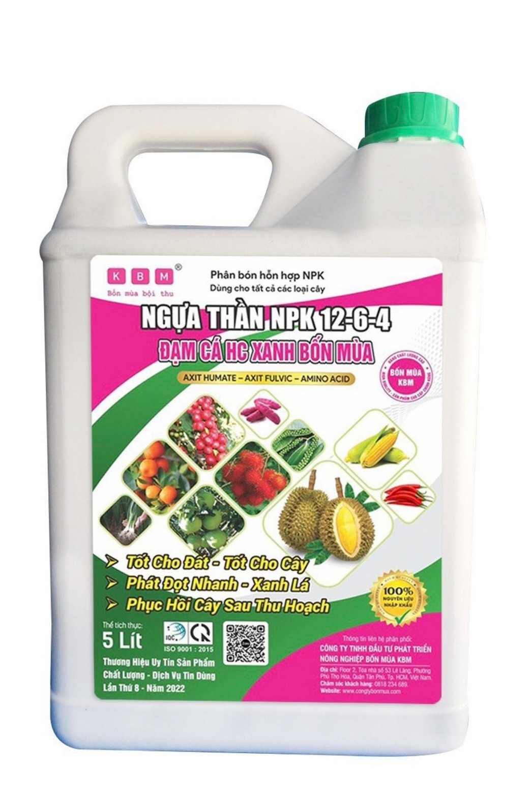 Đạm cá hữu cơ xanh Bốn Mùa