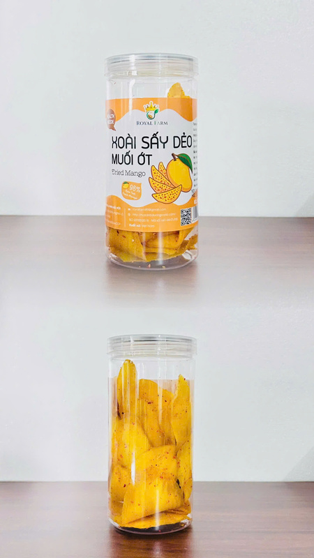 Xoài sấy dẻo muối ớt