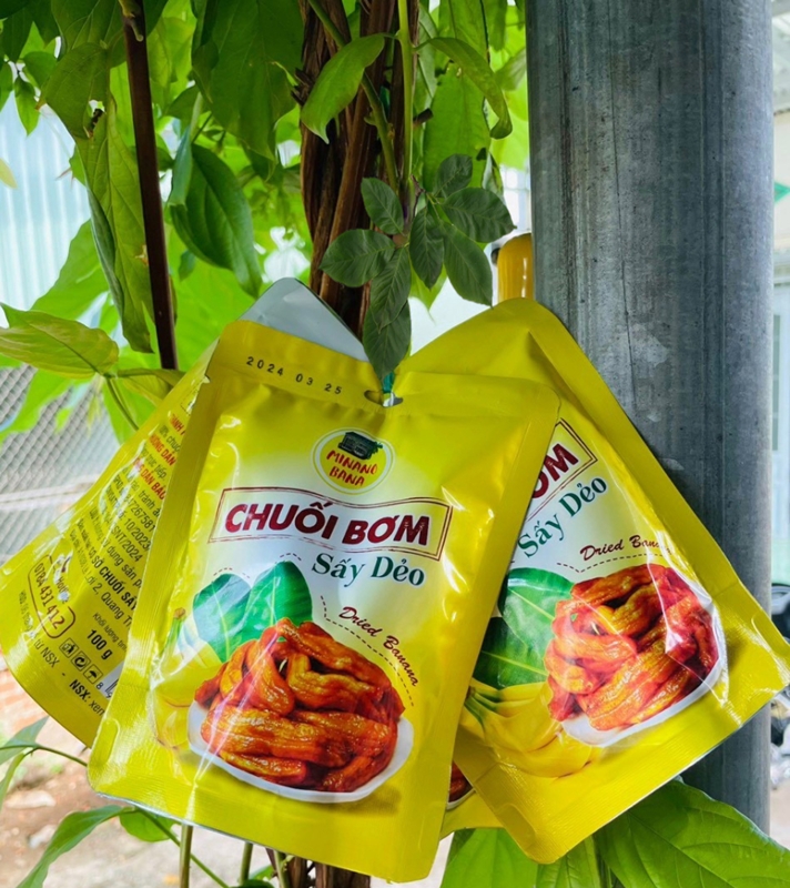 Chuối bơm sấy dẻo