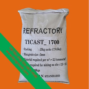 Bê tông chịu nhiệt Ticast-1700