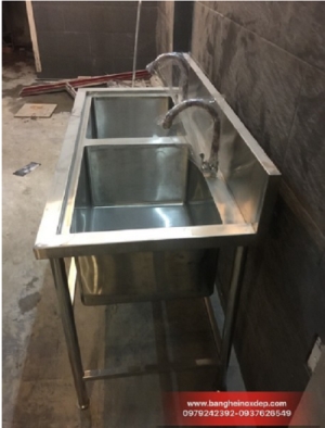 Bồn Rửa Đôi Inox