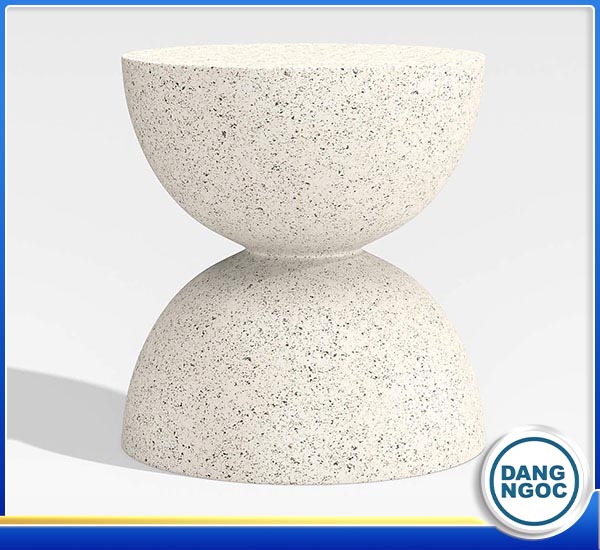 Ghế đẩu bàn phụ terrazzo