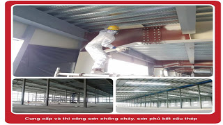 Thi công sơn chống cháy