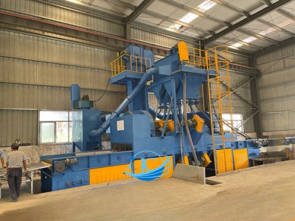 Máy phun bi băng tải lưới tự động