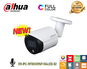 Camera IP DAHUA 4MP FullColor Starlight Tích Hợp Mic
