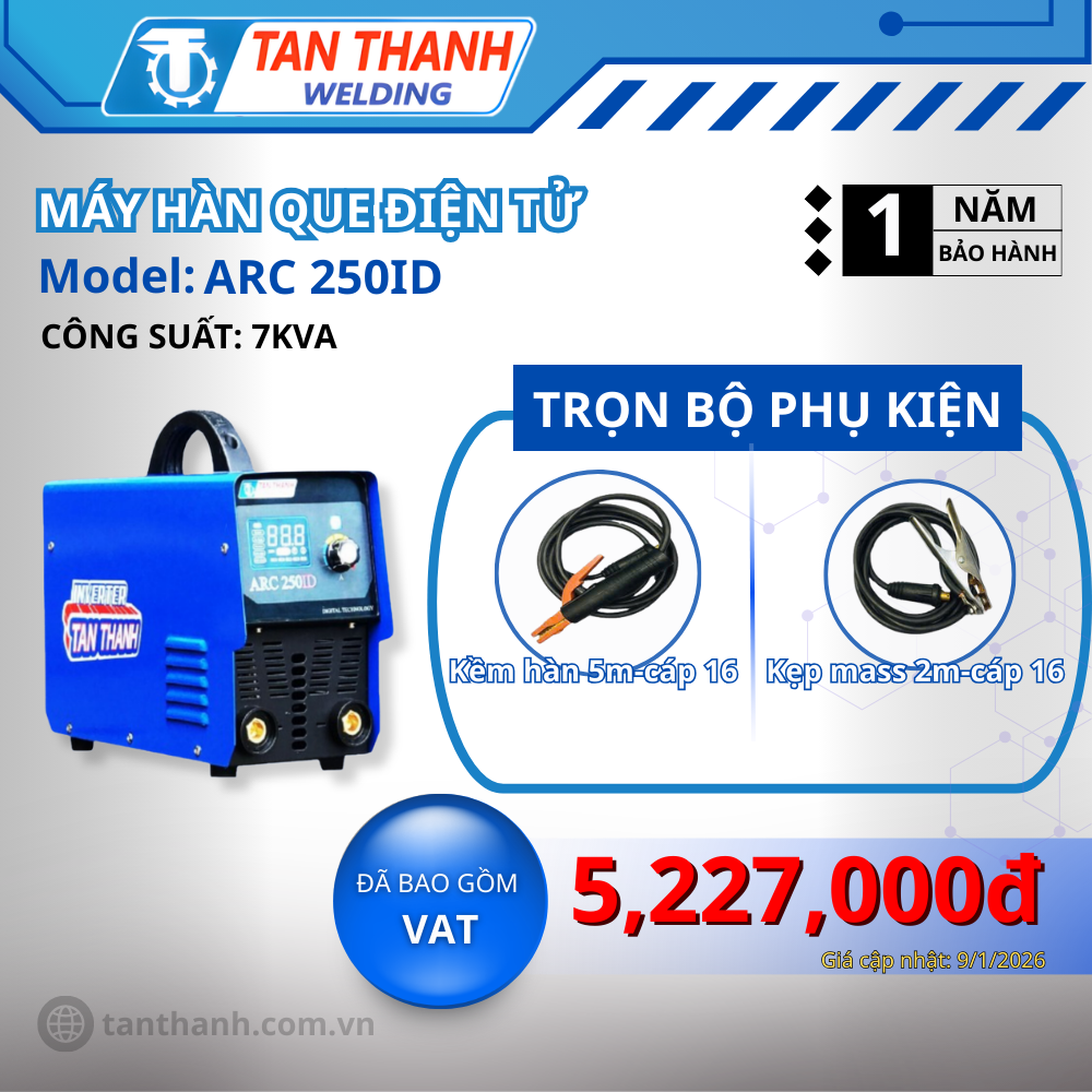 Máy hàn que ARC250ID Inverter