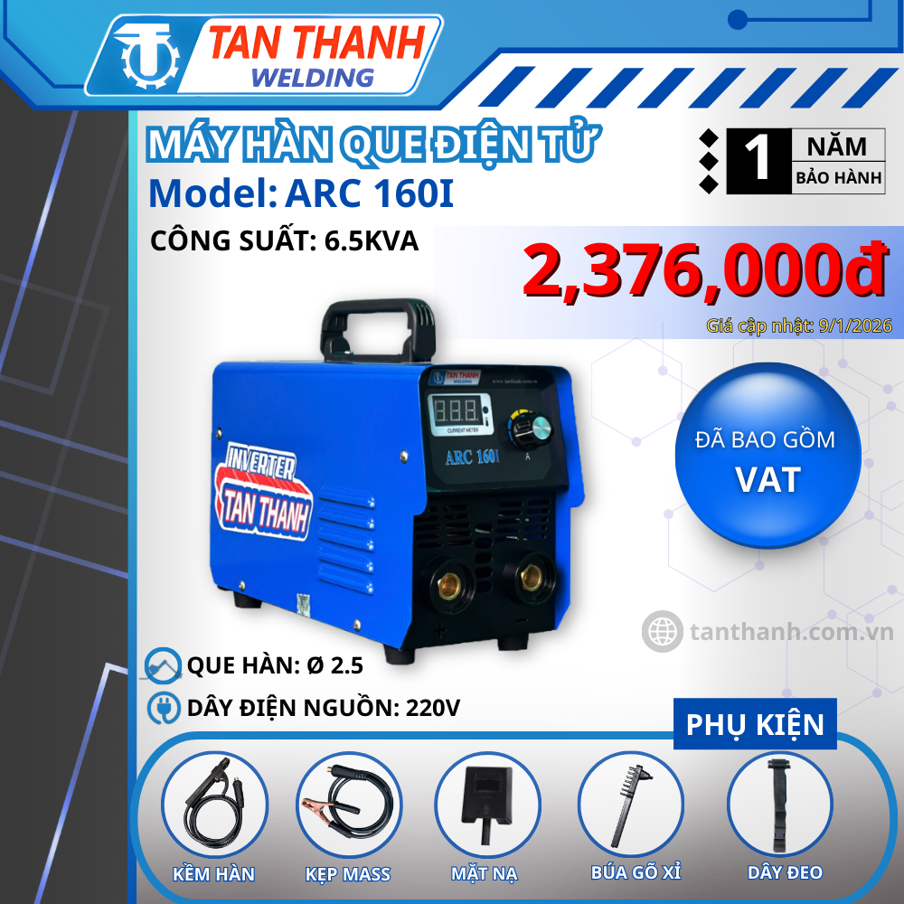 Máy hàn que ARC160I Inverter