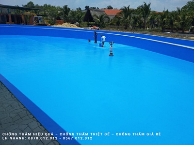Thi Công Sơn Epoxy Chống Thấm Hồ Bơi