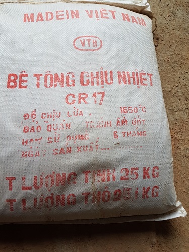 Bê tông chịu nhiệt CR17
