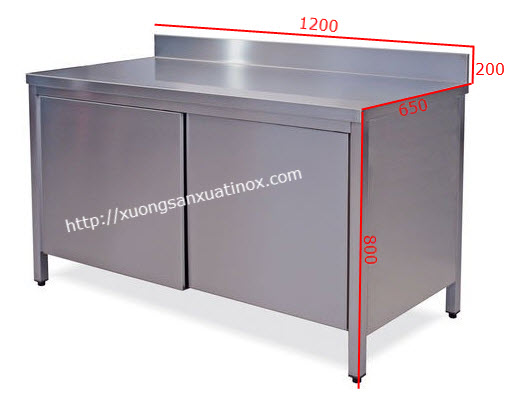 Tủ sơ chế inox
